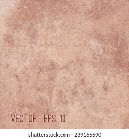 Brown cardboard texture closeup, natural rough textured paper background. Vector illustration