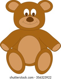 Brown cartoon teddy bear