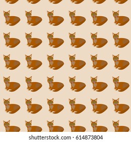 brown cats pattern