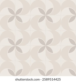brown cement tiles, cute pattern, decorative seamless background