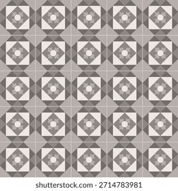 azulejos de cimento marrom, padrão bonito, fundo decorativo sem emenda