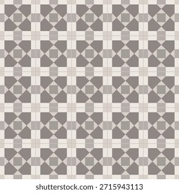 Azulejos de cemento marrón, patrón lindo, fondo inconsútil decorativo