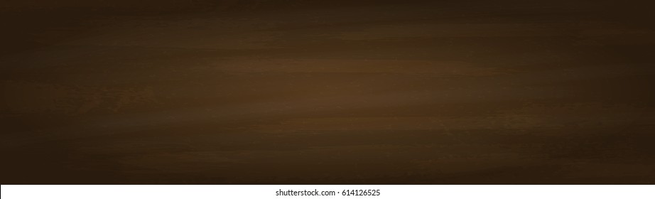 Brown chalkboard background. Wide, long format good for web. Vector Illustration.