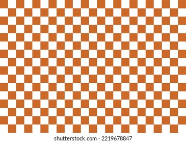 Brown Checkerboard Background Vector Abstract Seamless Pattern popular grid pattern Print on the wall or the tablecloth.