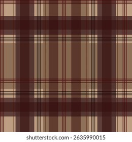 Brown checkered pattern, fabric pattern, gift wrapping paper , seamless pattern 