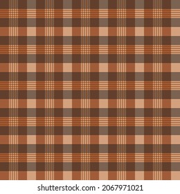 Brown Checkered Seamless Pattern Vector