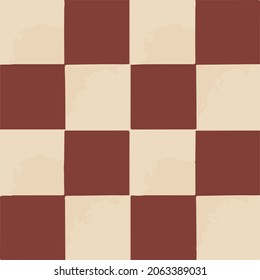 Brown Checkered Wallpaper Pattern Light Brown Stock Vector (Royalty