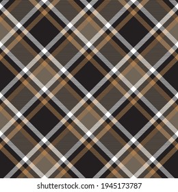 Brown Chevron Plaid Tartan textured pattern design suitable for fashion textiles and graphics