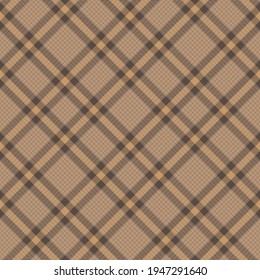 Brown Chevron Plaid Tartan textured pattern design suitable for fashion textiles and graphics