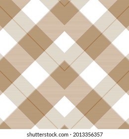 Brown Chevron Plaid Tartan textured pattern design suitable for fashion textiles and graphics