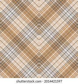 Brown Chevron Plaid Tartan textured pattern design suitable for fashion textiles and graphics