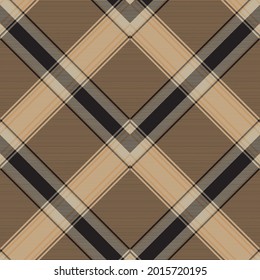Brown Chevron Plaid Tartan textured pattern design suitable for fashion textiles and graphics