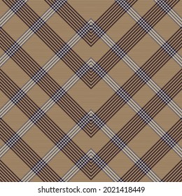 Brown Chevron Plaid Tartan textured pattern design suitable for fashion textiles and graphics