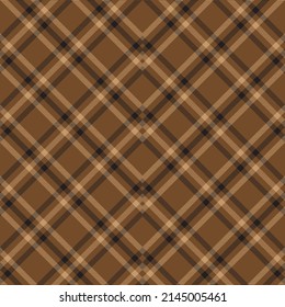 Brown Chevron Plaid Tartan textured pattern design suitable for fashion textiles and graphics