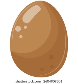 brown chicken egg icon, for various simple designs and patterns	
