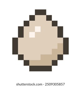 Brown Chicken Ei Pixel Art