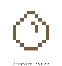 brown chicken egg pixel art