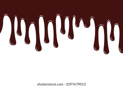 Brown chocolate illustration vector background.