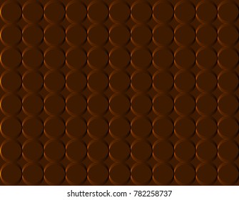 Brown chocolate shape background and texture .