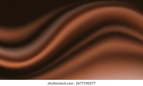 Brown Chocolate Waves Background Texture vector