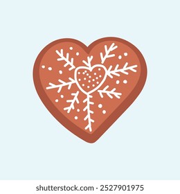 brown christmas cookies or ginger bread element