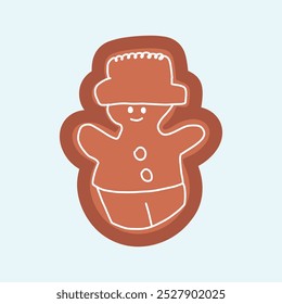 brown christmas cookies or ginger bread element
