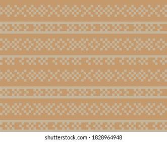 Brown Christmas fair isle pattern background for fashion textiles, knitwear and graphics