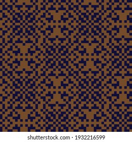 Brown Christmas fair isle pattern background for fashion textiles, knitwear and graphics