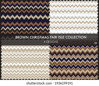 Die braune Weihnachtsmesse-Musterkollektion umfasst 4 Design-Armbanduhren für Modetextilien, Strickwaren und Grafiken