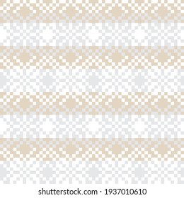 Brown Christmas fair isle pattern background for fashion textiles, knitwear and graphics