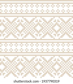 Brown Christmas fair isle pattern background for fashion textiles, knitwear and graphics
