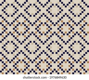 Brown Christmas fair isle pattern background for fashion textiles, knitwear and graphics