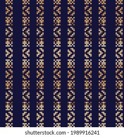 Brown Christmas fair isle pattern background for fashion textiles, knitwear and graphics