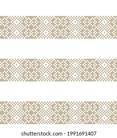 Brown Christmas fair isle pattern background for fashion textiles, knitwear and graphics