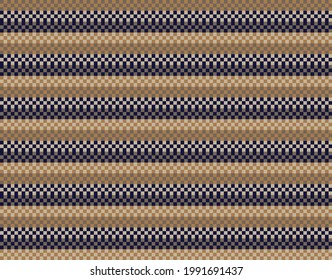 Brown Christmas fair isle pattern background for fashion textiles, knitwear and graphics