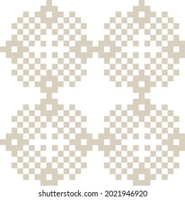 Brown Christmas fair isle pattern background for fashion textiles, knitwear and graphics