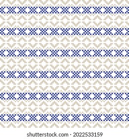 Brown Christmas fair isle pattern background for fashion textiles, knitwear and graphics