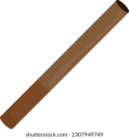 braune Zigarettenfarbe, Vektorgrafik