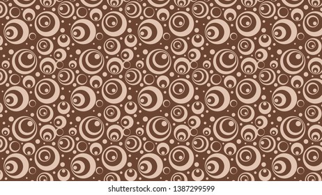 Brown Circle Pattern Background Vector