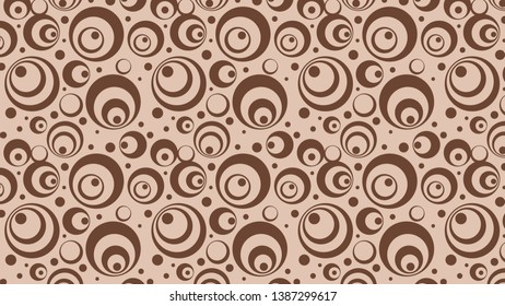 Brown Circle Pattern Vector Graphic