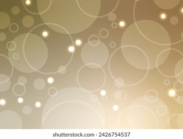 Fondo de decoración de línea mínima de gráficos aleatorios de círculo marrón. ilustración vectorial.