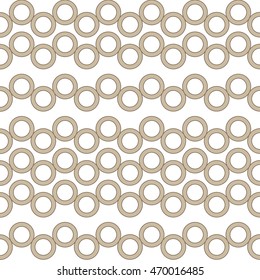 Brown circles modern simple geometric seamless pattern, made in vector