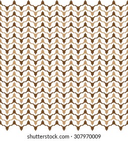 brown circular wave pattern serration stacking