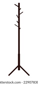 Brauner Klassiker mit Hanggestell. Vektorgrafik