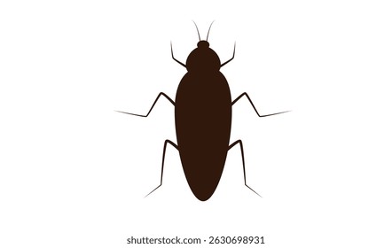 brown cockroach insect vector image