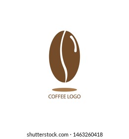 brown coffee icon logo design