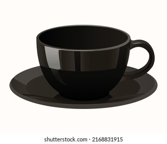brown coffee mug on plate