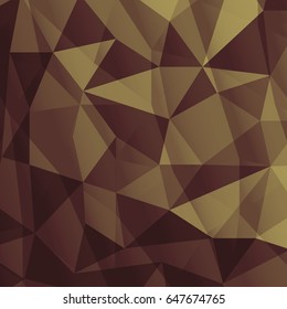 Brown color Abstract Polygon geometrical texture design background vector illustration