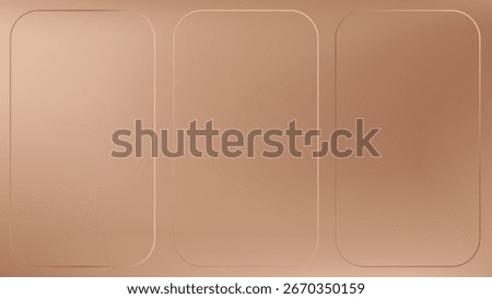 Brown color background gradient. Abstract cream gradation with light texture, neutral soft and warm beige blur bg. Luxury feminine skin studio design. Elegant presentation cover with sand frame