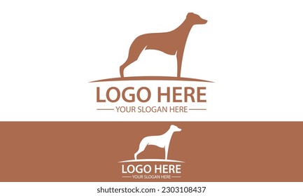 Brown Color Brave Dog Logo Design